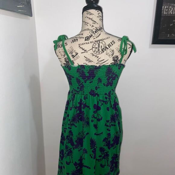 H&M Tie Shoulder Shirred Dress - Picture 3 of 5